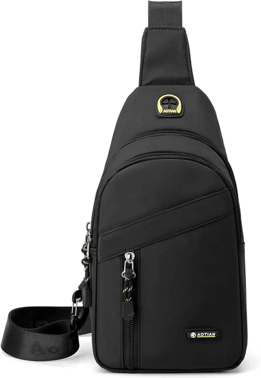 zhongningyifeng Sling Chest Bag for Men and Women Small Shoulder Bag Nylon Waterproof Lightweight MINI Crossbody Daypack for Hiking Camping Outdoor Sports