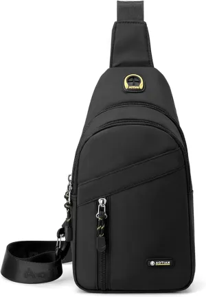 zhongningyifeng Sling Chest Bag for Men and Women Small Shoulder Bag Nylon Waterproof Lightweight MINI Crossbody Daypack for Hiking Camping Outdoor Sports