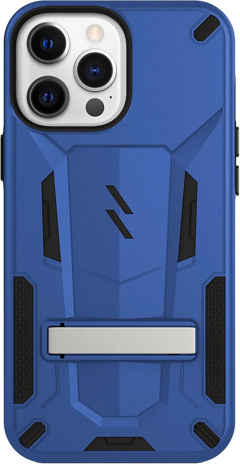ZIZO Transform Series for iPhone 13 Pro Case - Rugged Dual-Layer Protection with Kickstand - Blue