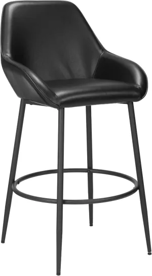 Zuo Modern Vila Barstool (Set of 2) Black